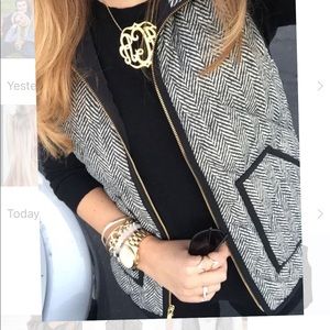 J Crew Herringbone quilted vest 💘✨🌟